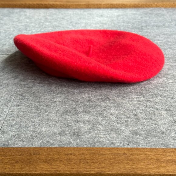 Red Wool Beret Hat Vintage Betmar - Picture 11 of 16